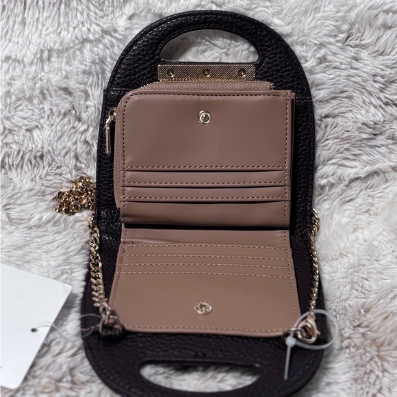 Anne Klein Wallet on a Chain in Espresso Colorway - Picture 3 of 5